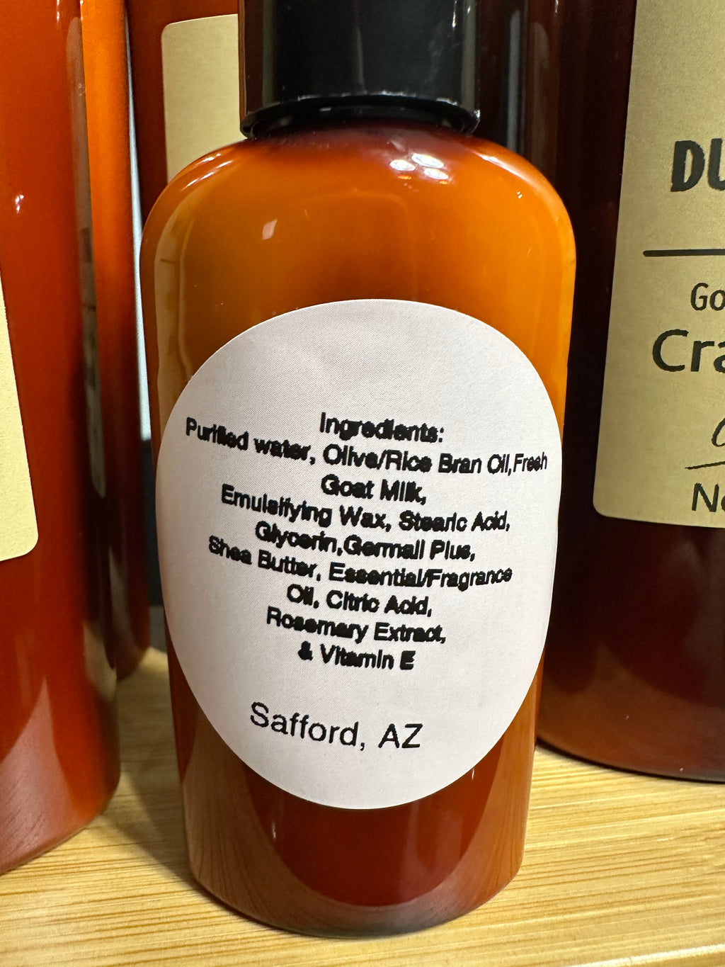 Black Currant Vanilla 2 ounce Goat Milk Lotion